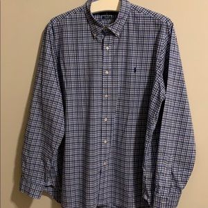 Men’s button down plaid Ralph Lauren.